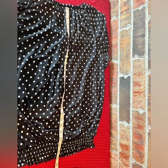 French Laundry Woman Polka Dots Short Sleeve Top Women’s Size:3X - Picture 6 of 6